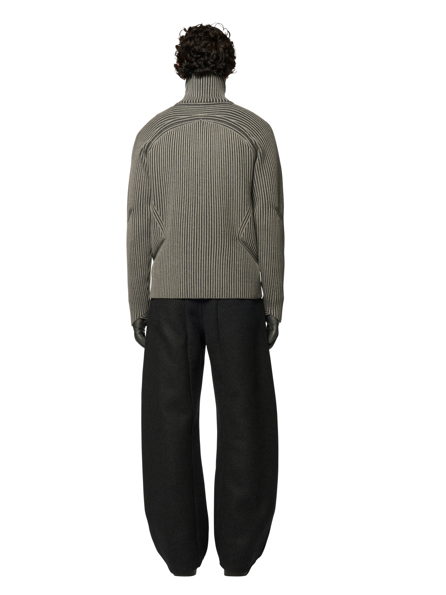 ARTICULATED DRIVERS KNIT SWEATER / ULTRA FINE MERINO WOOL