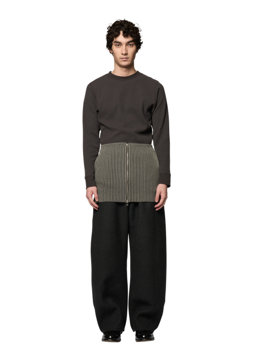 ARTICULATED SKIRT / ULTRA FINE MERINO WOOL