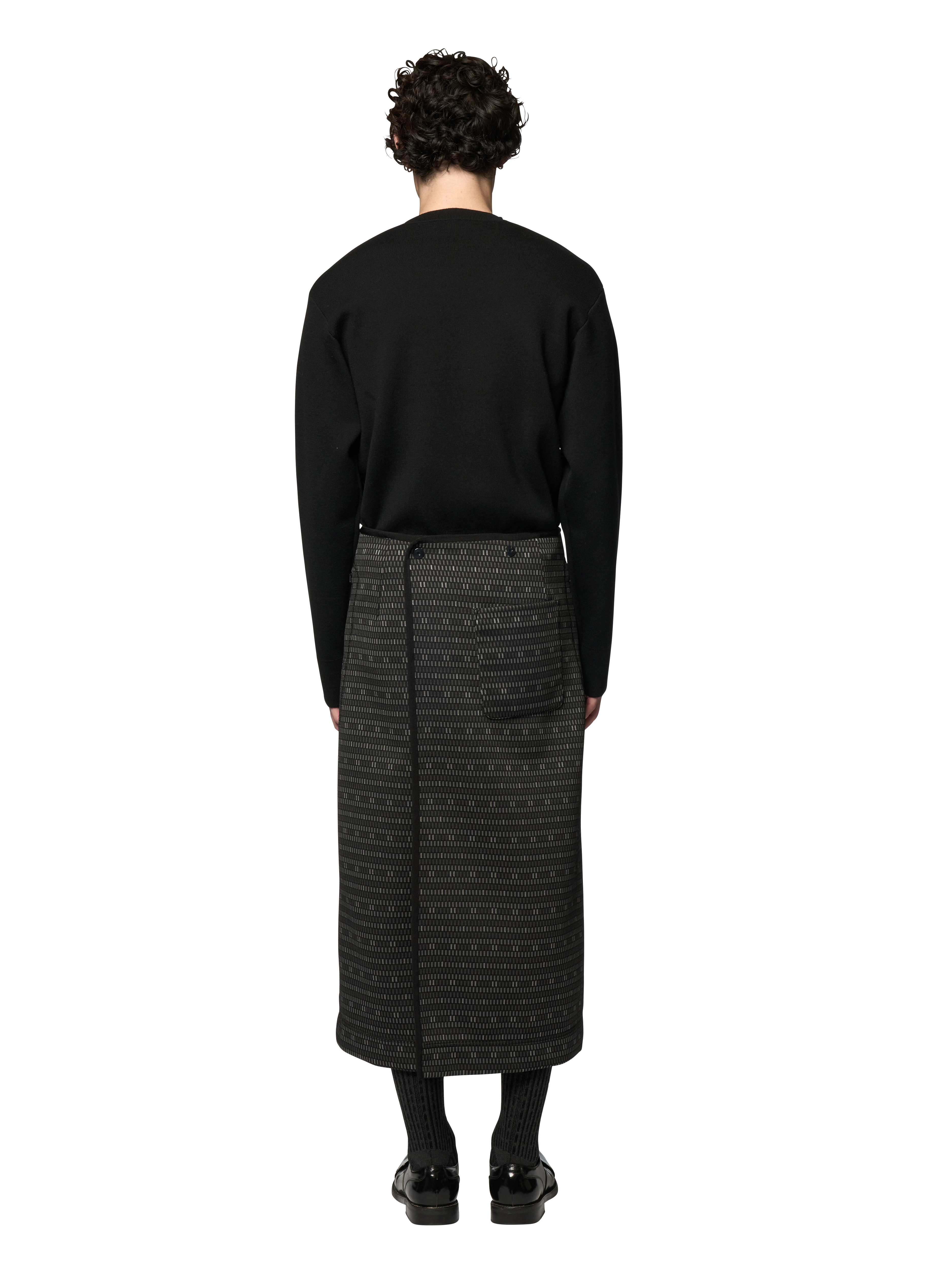 LONG SKIRT / HONEYCOMB JACQUARD