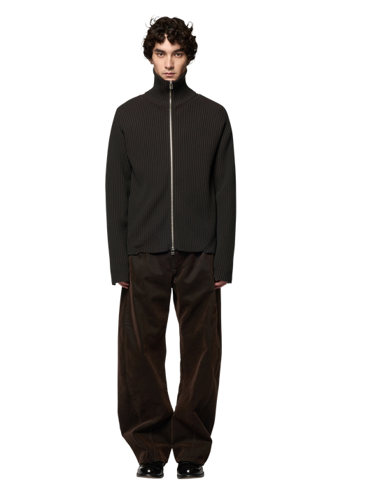 ARTICULATED DRIVERS KNIT SWEATER / ULTRA FINE MERINO WOOL