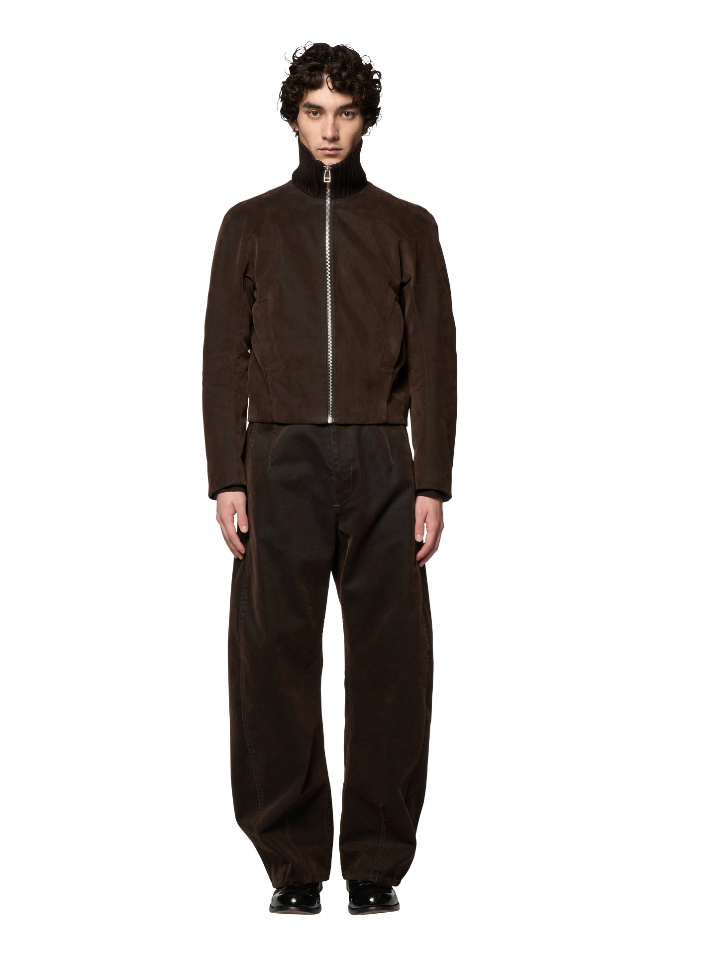PILOT BLOUSON / FLOCKED DENIM