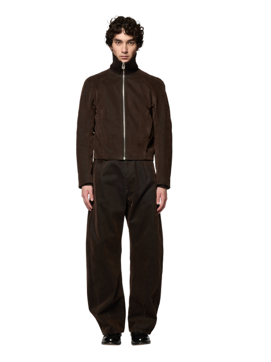 PILOT BLOUSON / FLOCKED DENIM