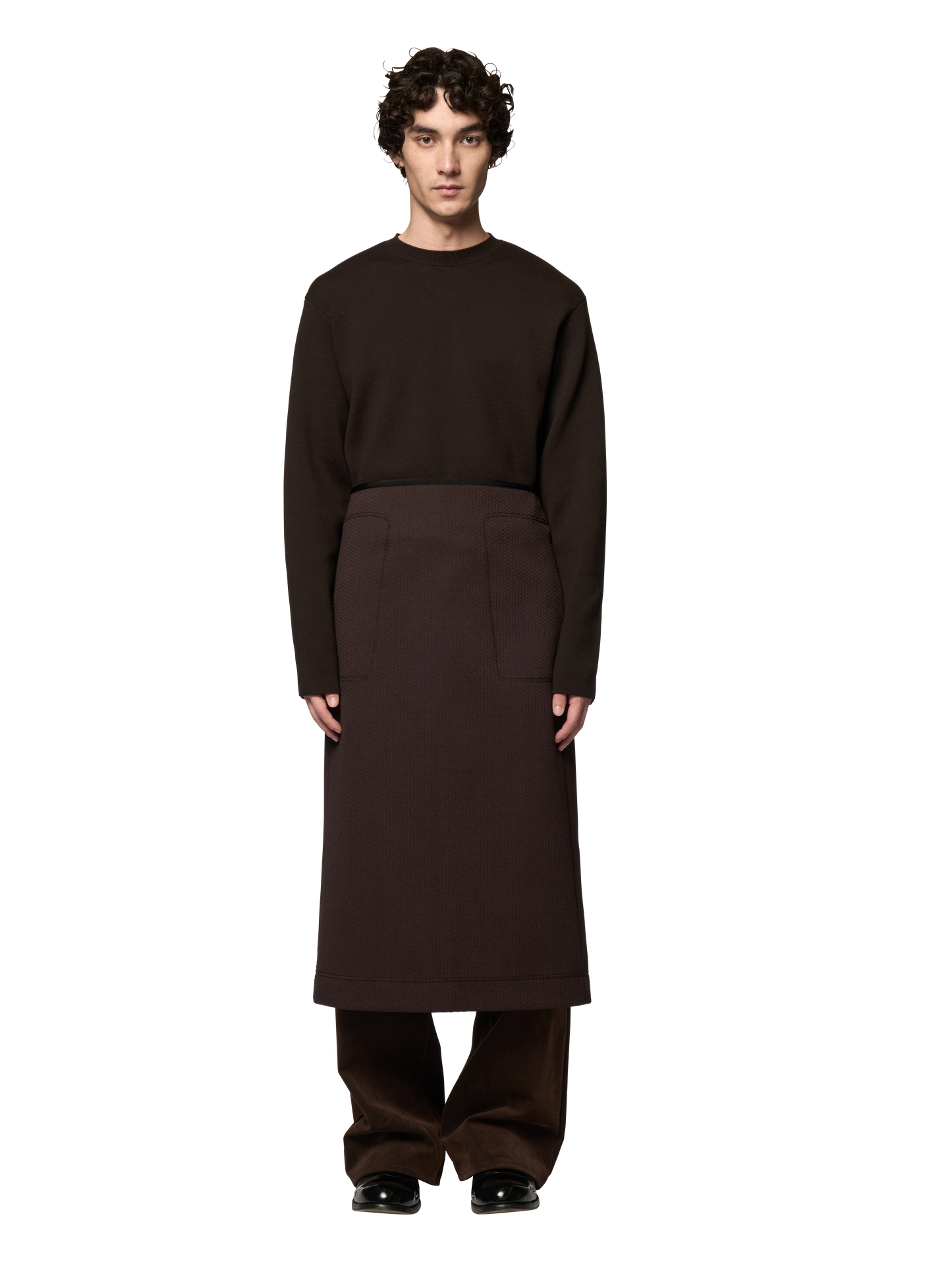 LONG SKIRT / BLISTER JACQUARD