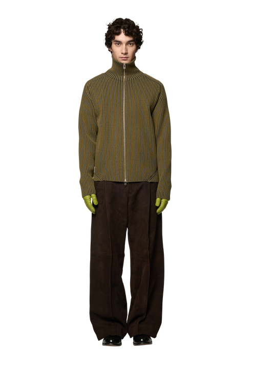 ARTICULATED DRIVERS KNIT SWEATER / ULTRA FINE MERINO WOOL