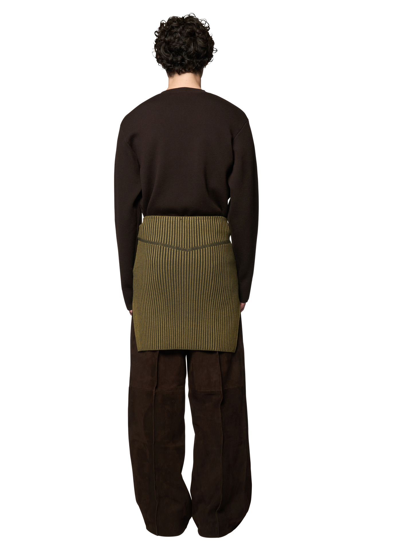 ARTICULATED SKIRT / ULTRA FINE MERINO WOOL