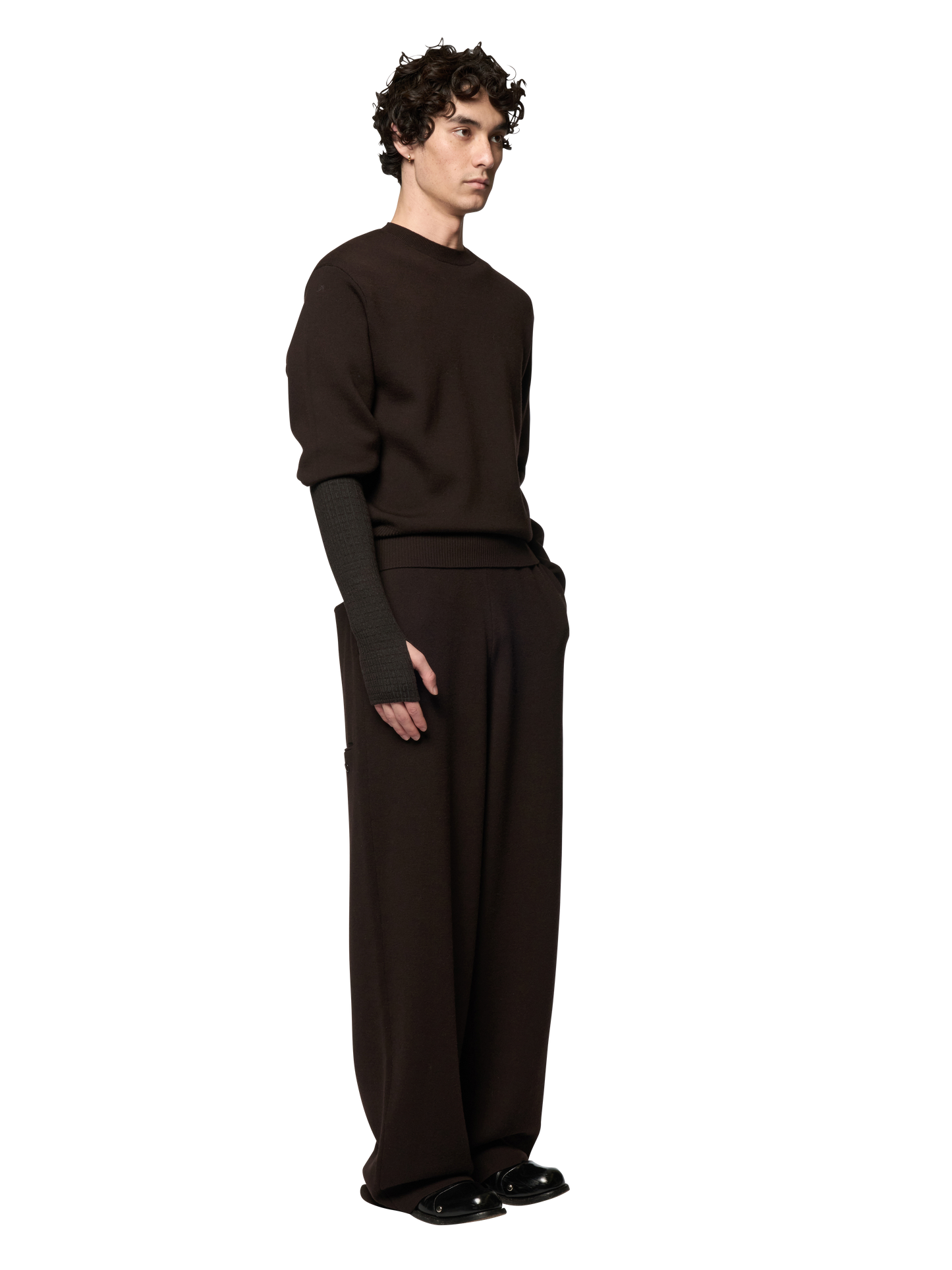 SLANTED ARM WARMER / ULTRA FINE MERINO WOOL