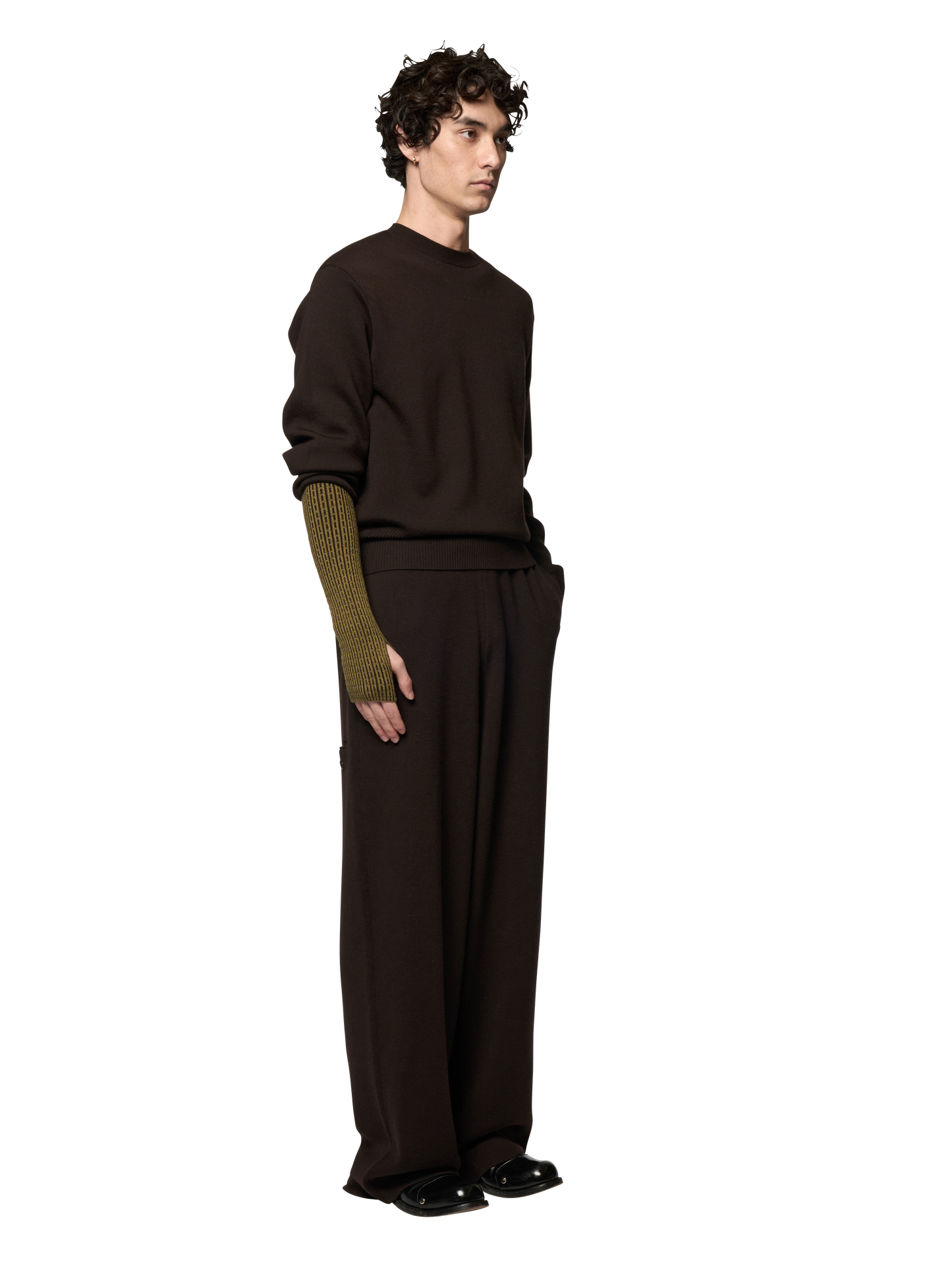 SLANTED ARM WARMER / ULTRA FINE MERINO WOOL