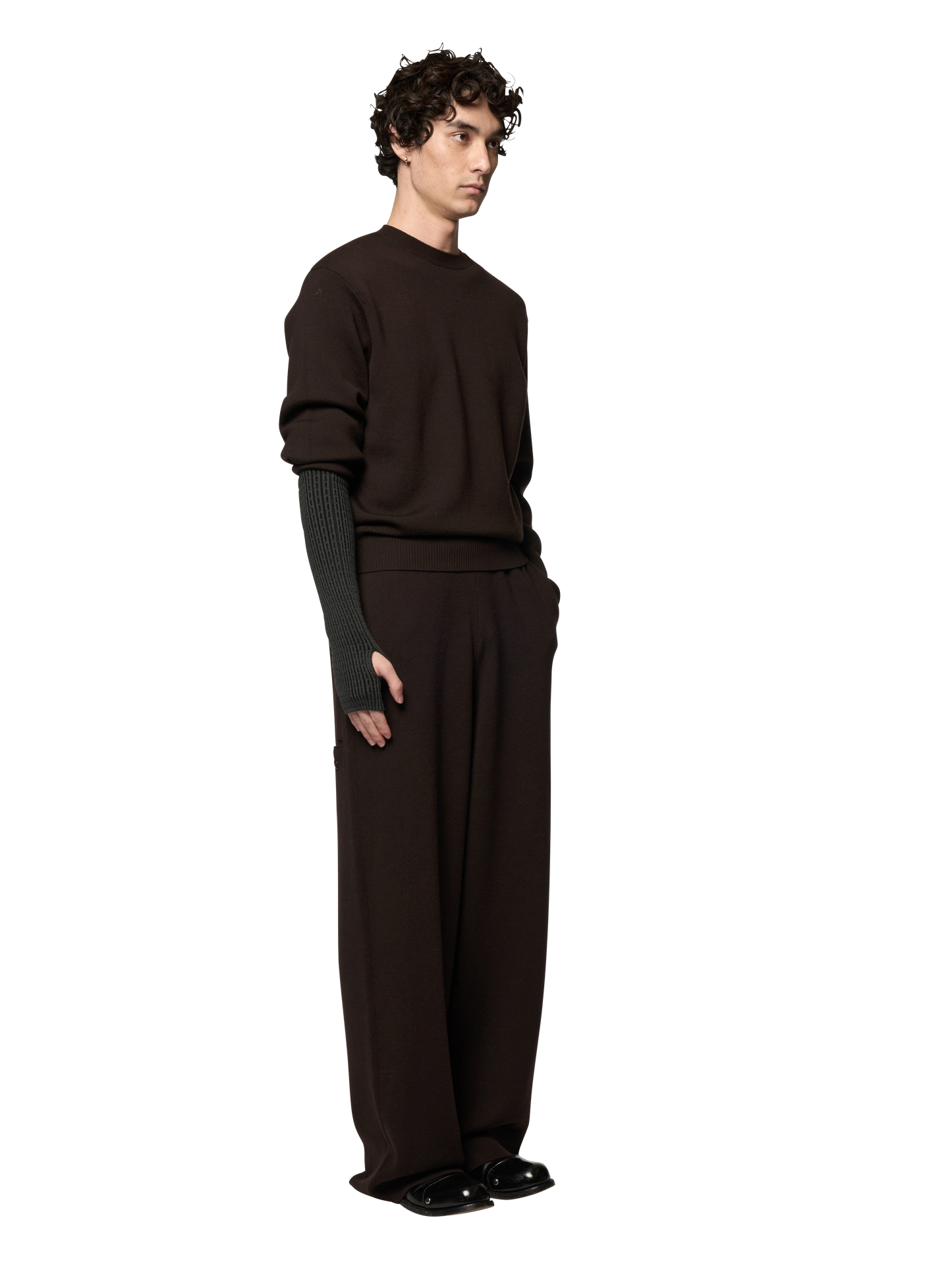 SLANTED ARM WARMER / ULTRA FINE MERINO WOOL