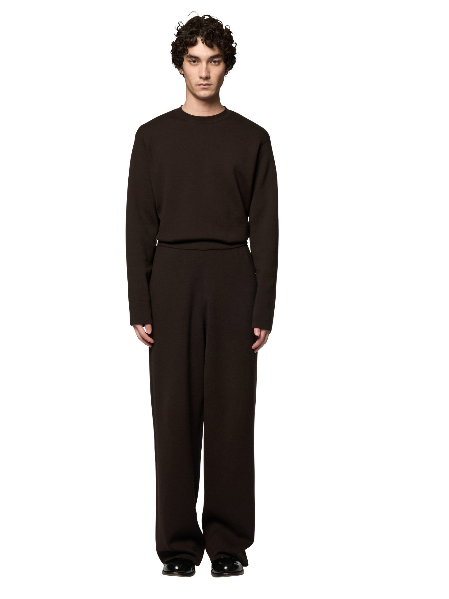 DOUBLE KNITTED STRAIGHT PANTS / ULTRA FINE MERINO WOOL