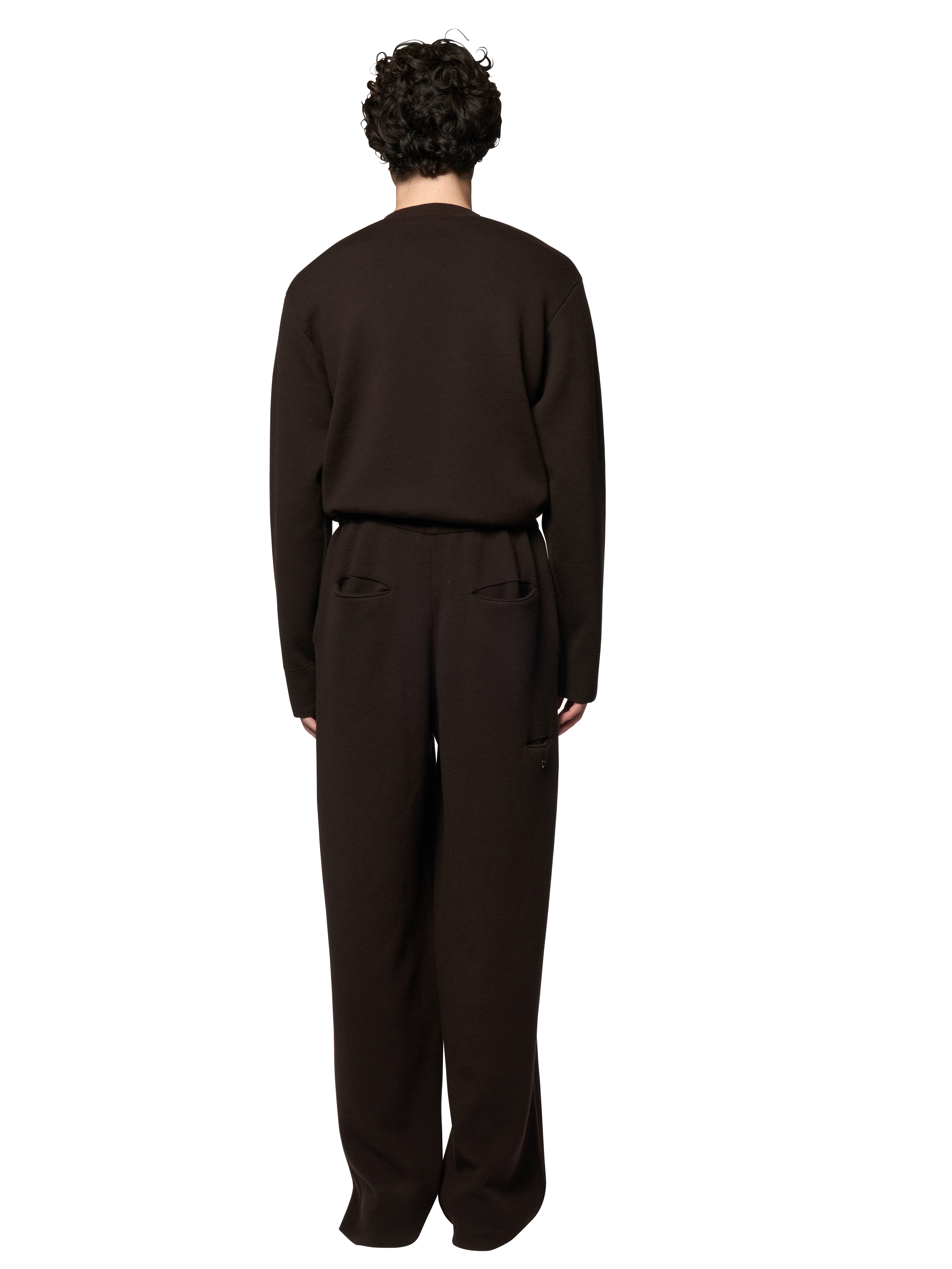 DOUBLE KNITTED STRAIGHT PANTS / ULTRA FINE MERINO WOOL