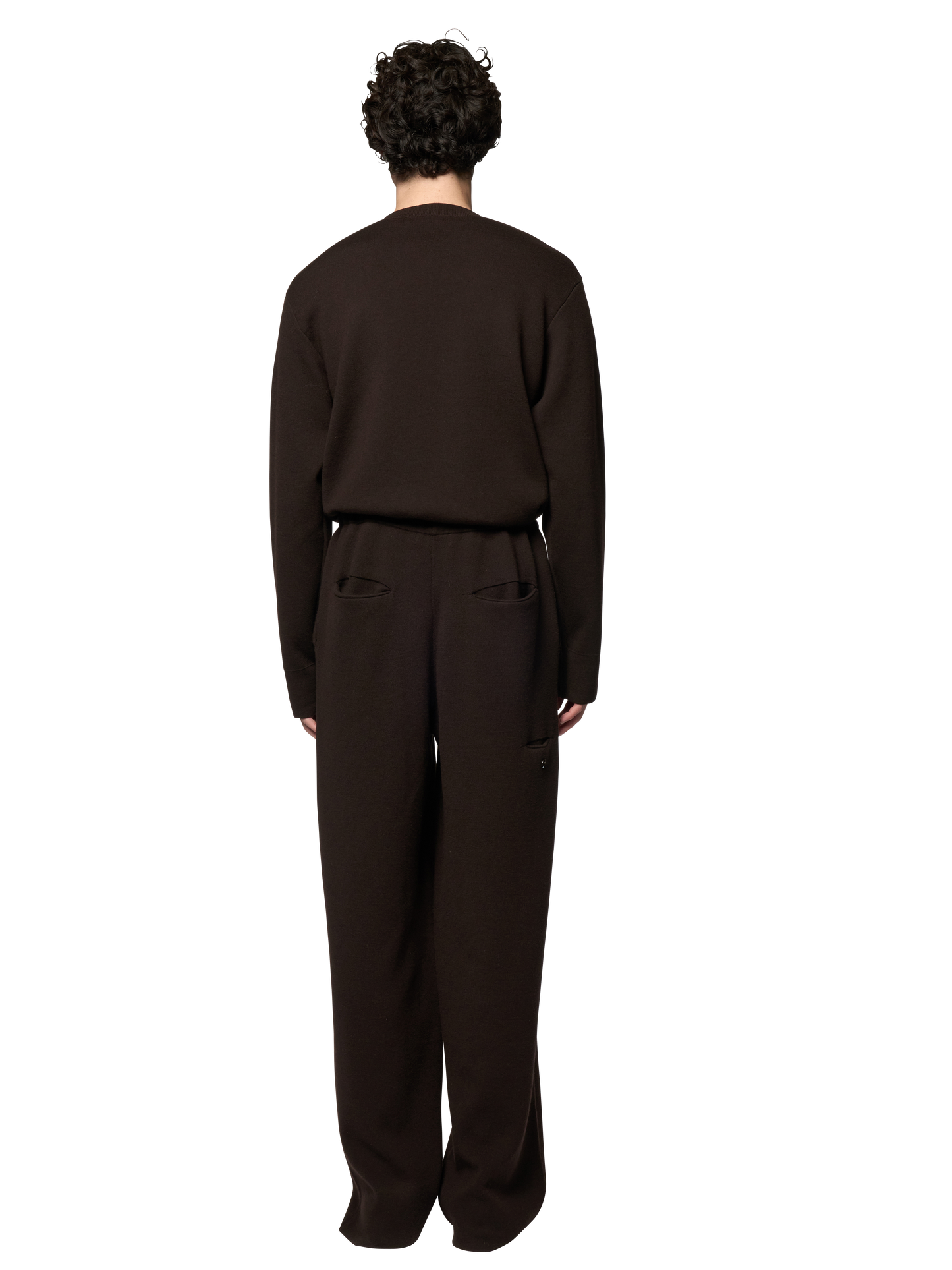 DOUBLE KNITTED STRAIGHT PANTS / ULTRA FINE MERINO WOOL