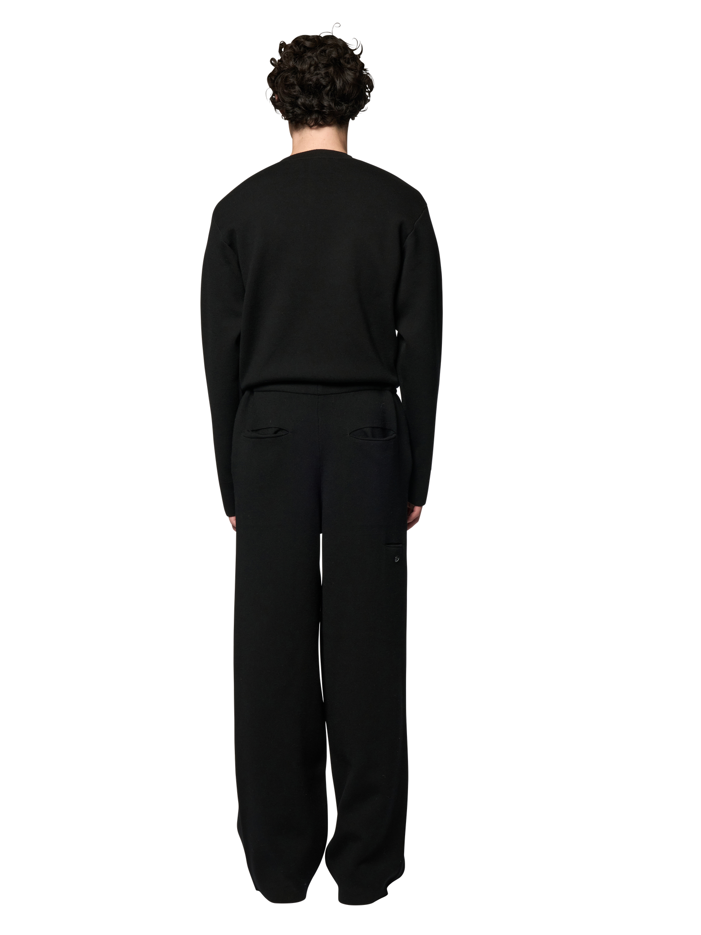 DOUBLE KNITTED STRAIGHT PANTS / ULTRA FINE MERINO WOOL