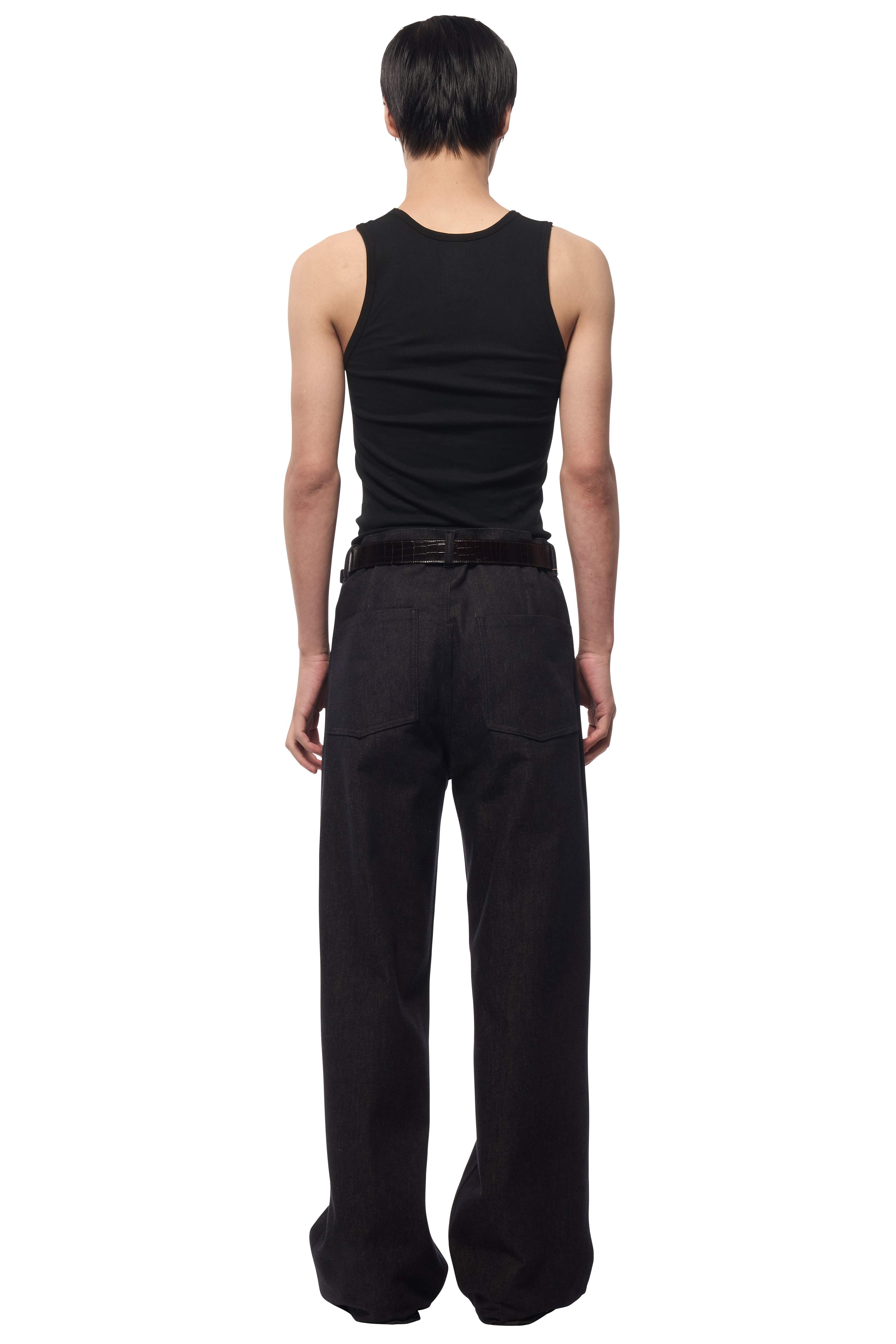 5 PKT TROUSERS / CASHMERE COTTON DENIM