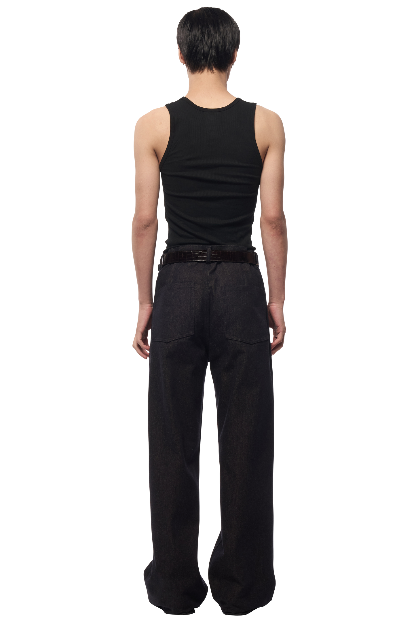 5 PKT TROUSERS / CASHMERE COTTON DENIM