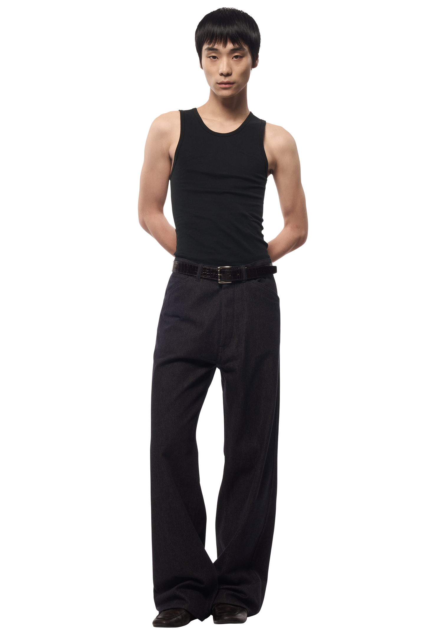 5 PKT TROUSERS / CASHMERE COTTON DENIM