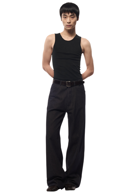 5 PKT TROUSERS / CASHMERE COTTON DENIM