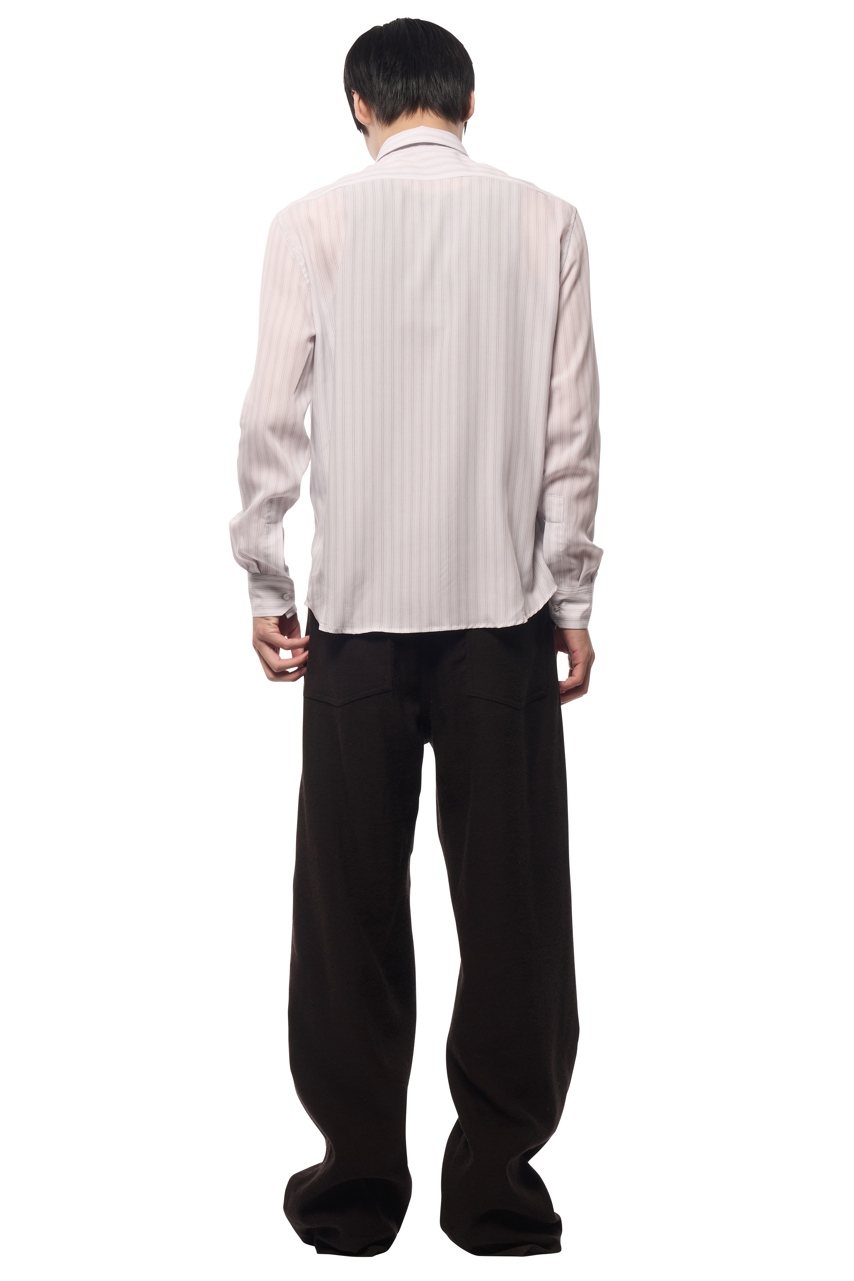 DRESS SHIRT / SILK STRIPE