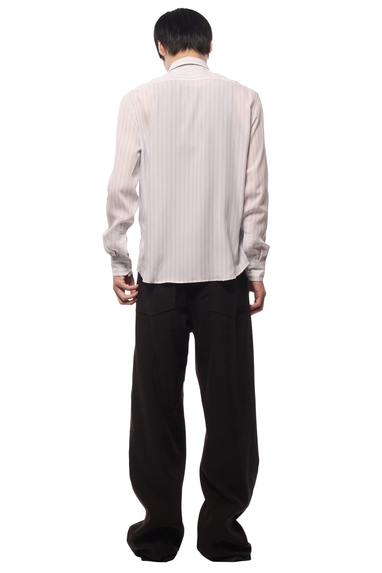 DRESS SHIRT / SILK STRIPE