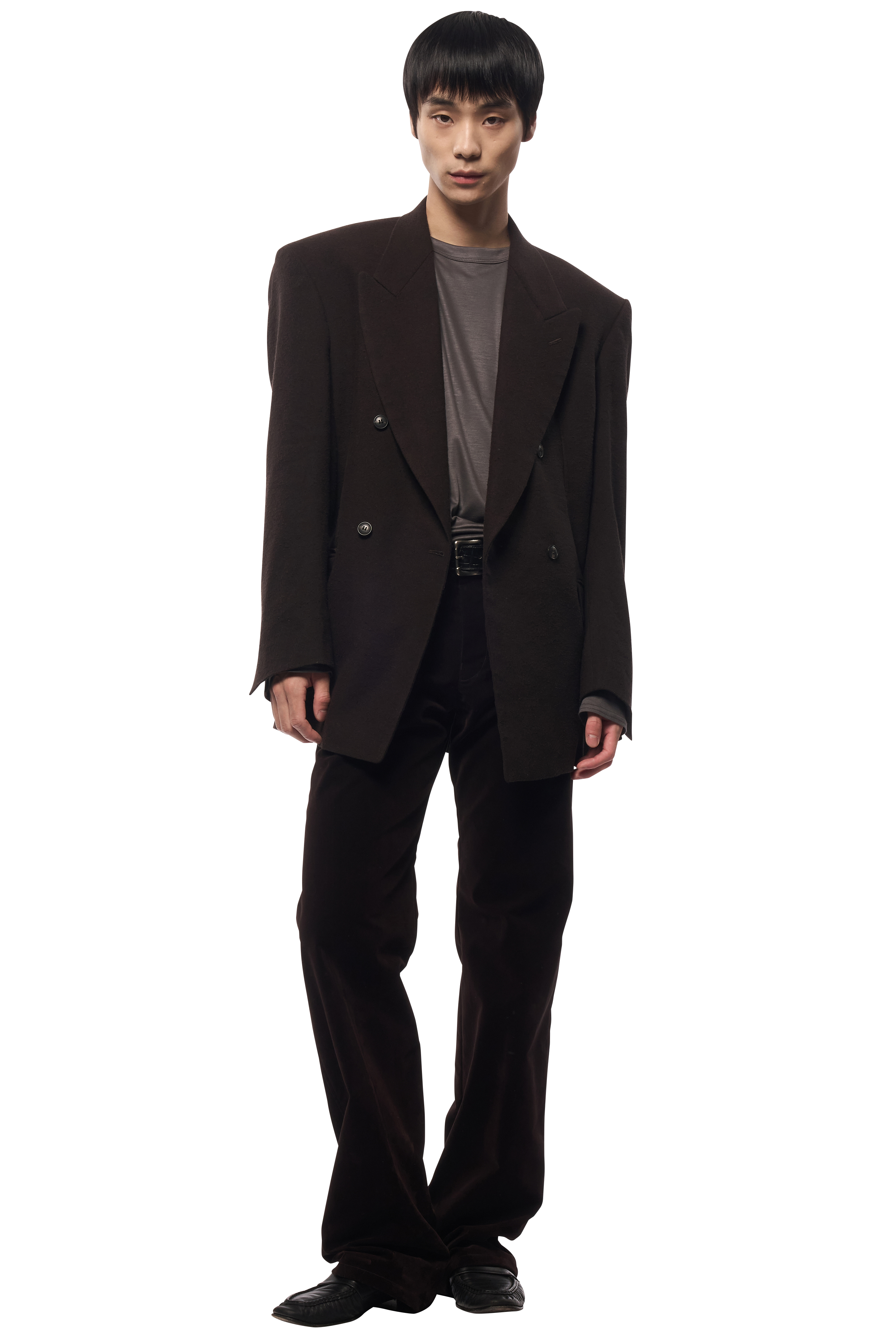 DOUBLE TAILORED JACKET / SILK LINEN