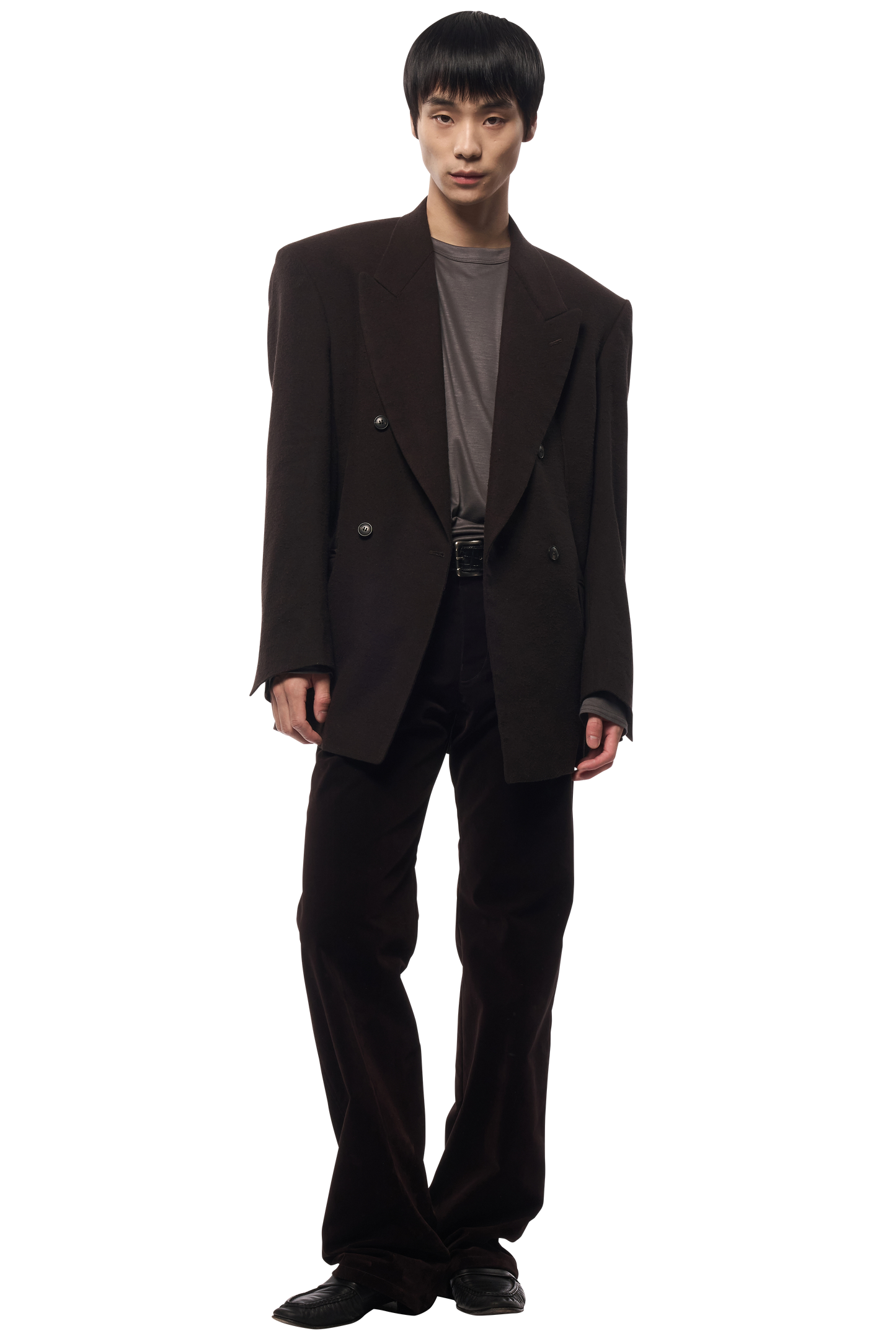 DOUBLE TAILORED JACKET / SILK LINEN