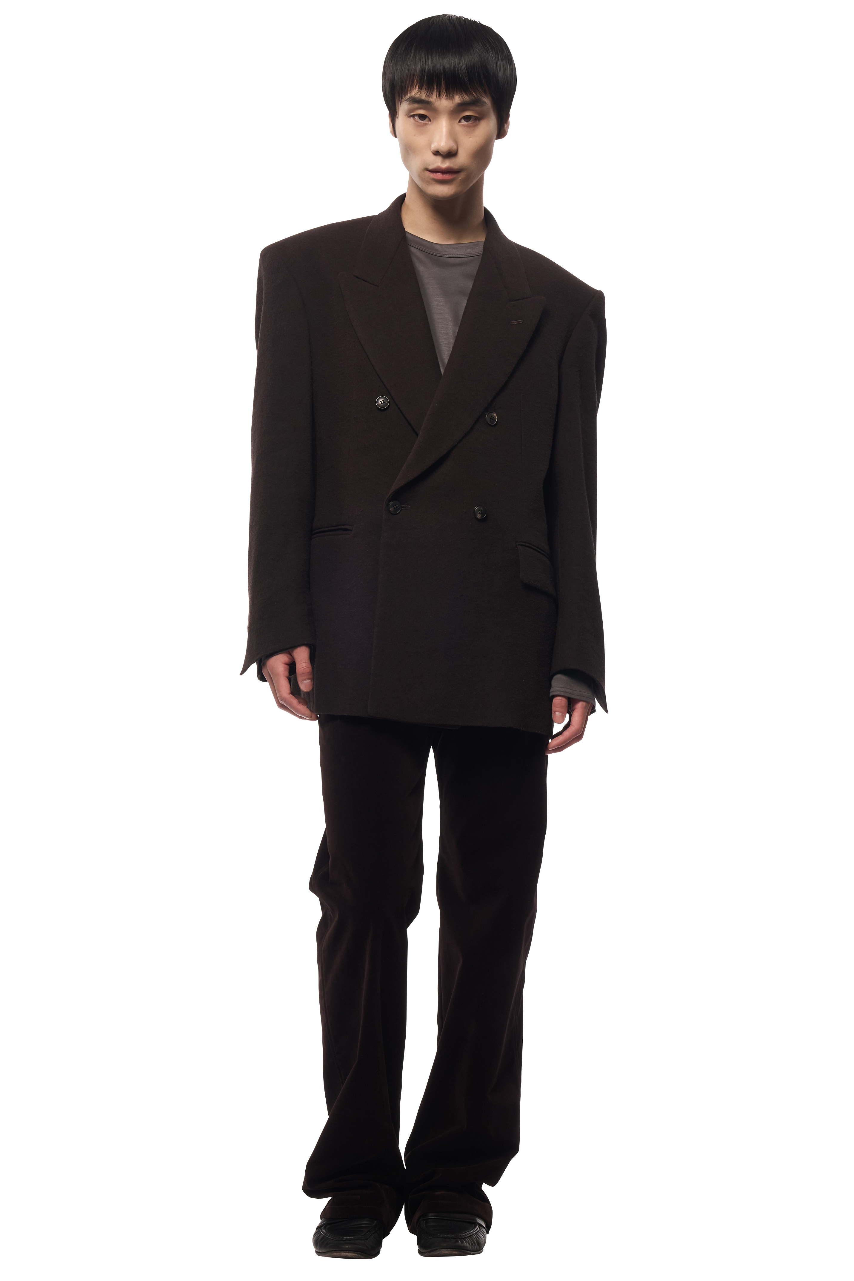 DOUBLE TAILORED JACKET / SILK LINEN