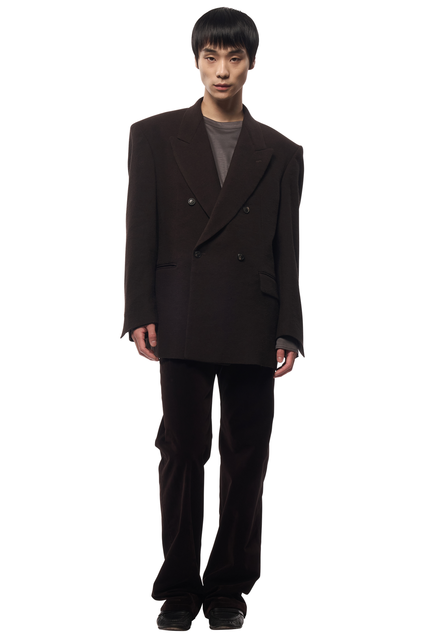 DOUBLE TAILORED JACKET / SILK LINEN