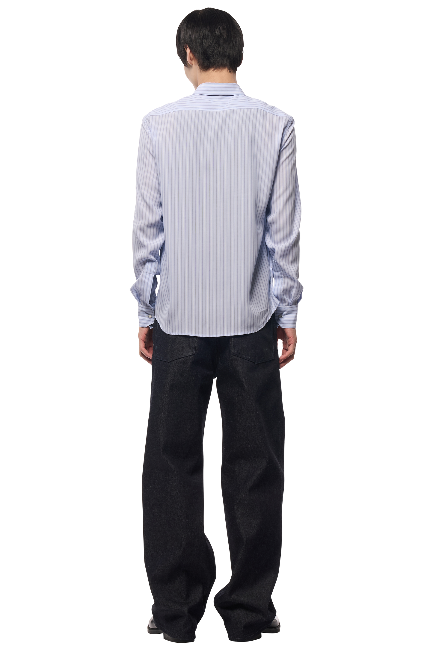 DRESS SHIRT / SILK STRIPE