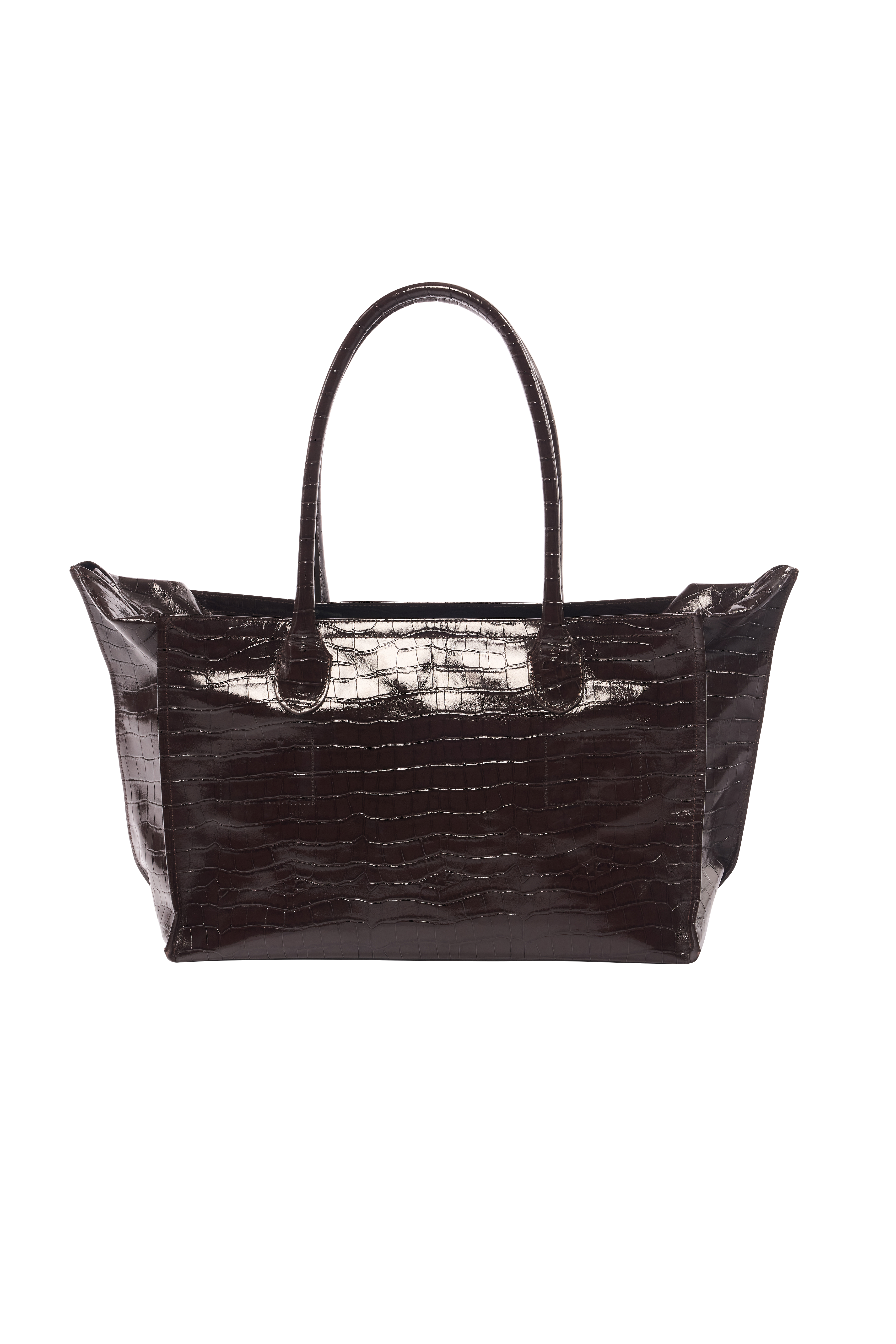 BOSTON BAG / CROCODILE EMBOSSED
