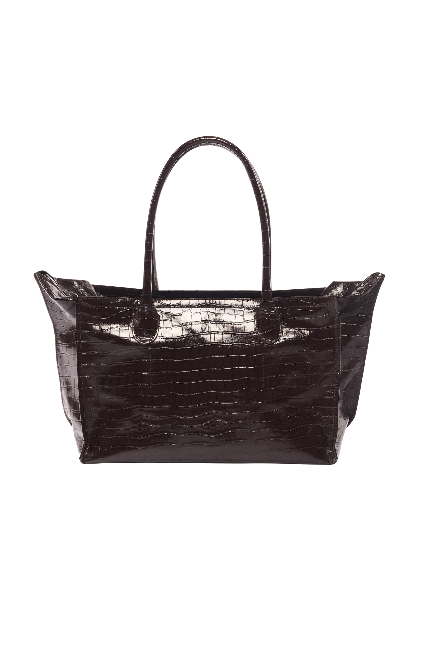 BOSTON BAG / CROCODILE EMBOSSED