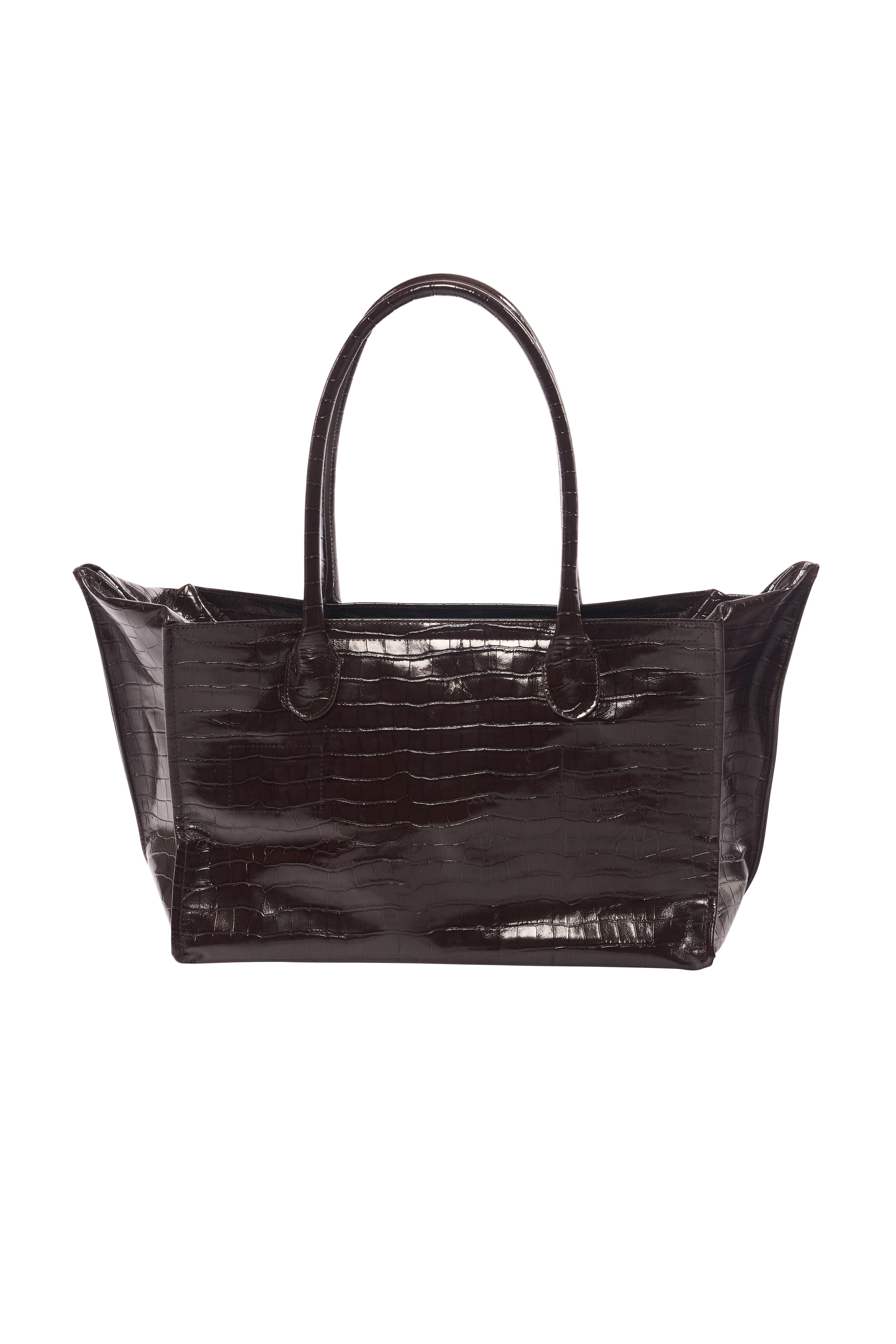 BOSTON BAG / CROCODILE EMBOSSED