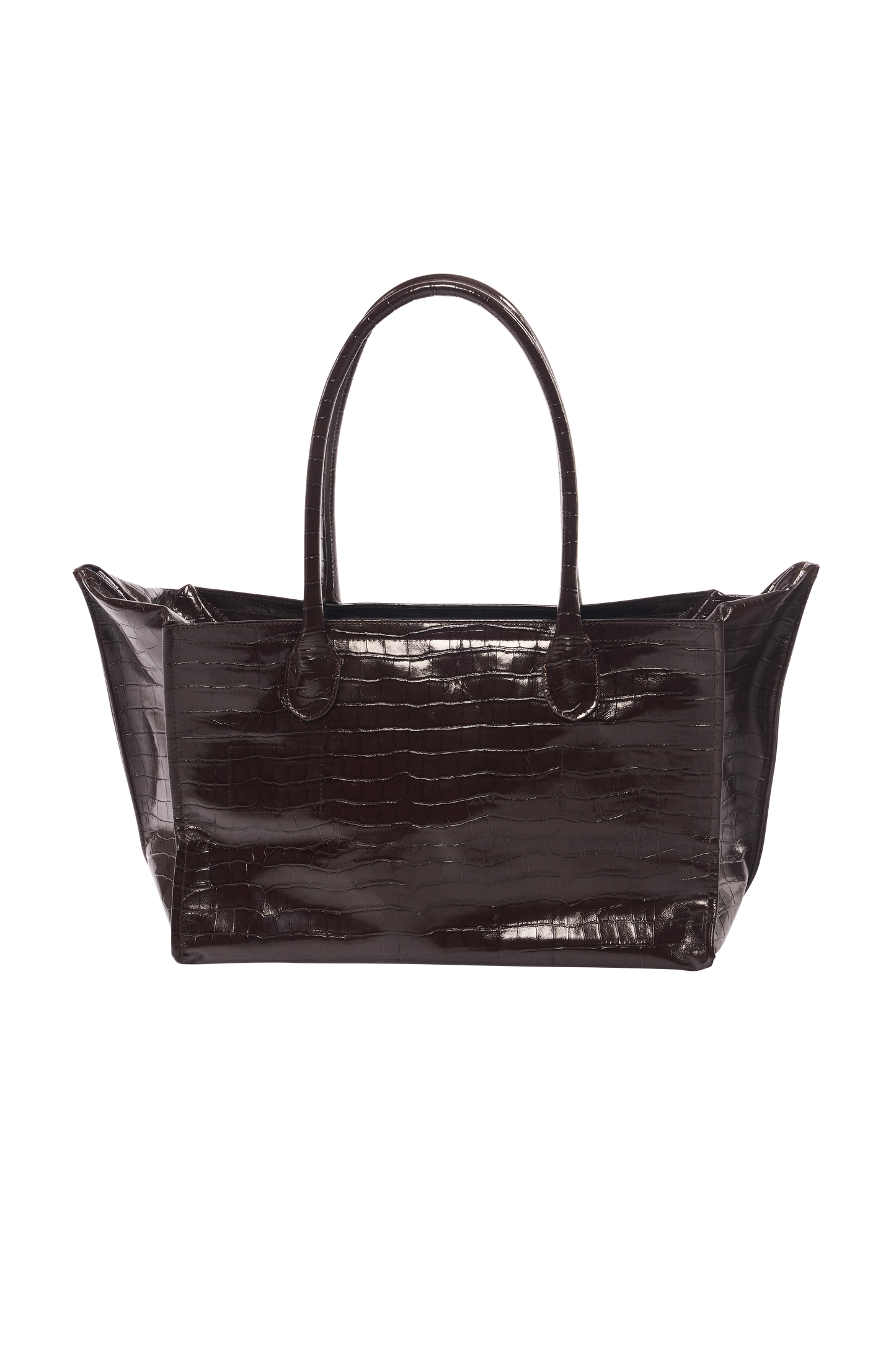 BOSTON BAG / CROCODILE EMBOSSED
