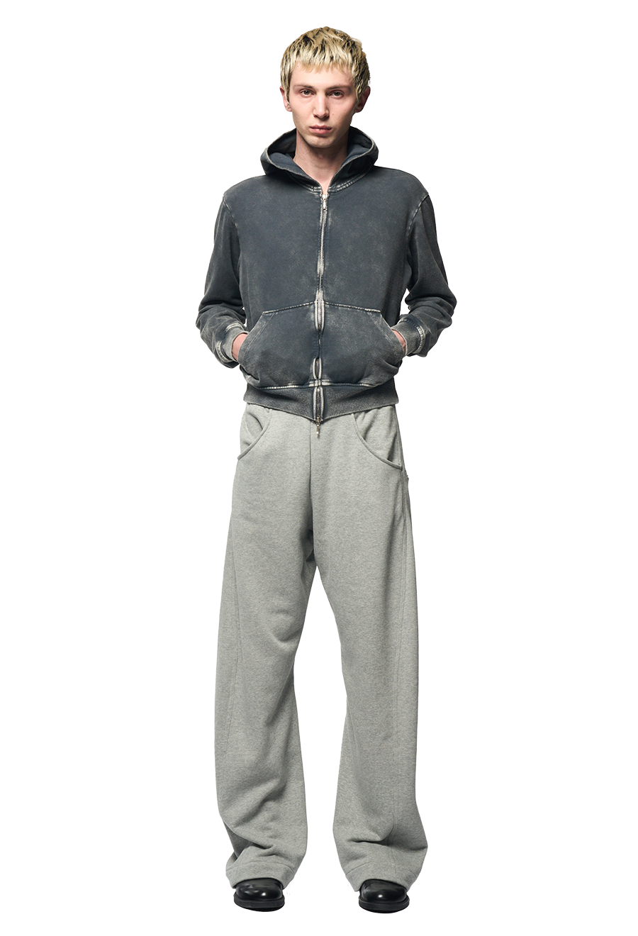 TWISTED LOUNGE PANTS / GREY MOKU