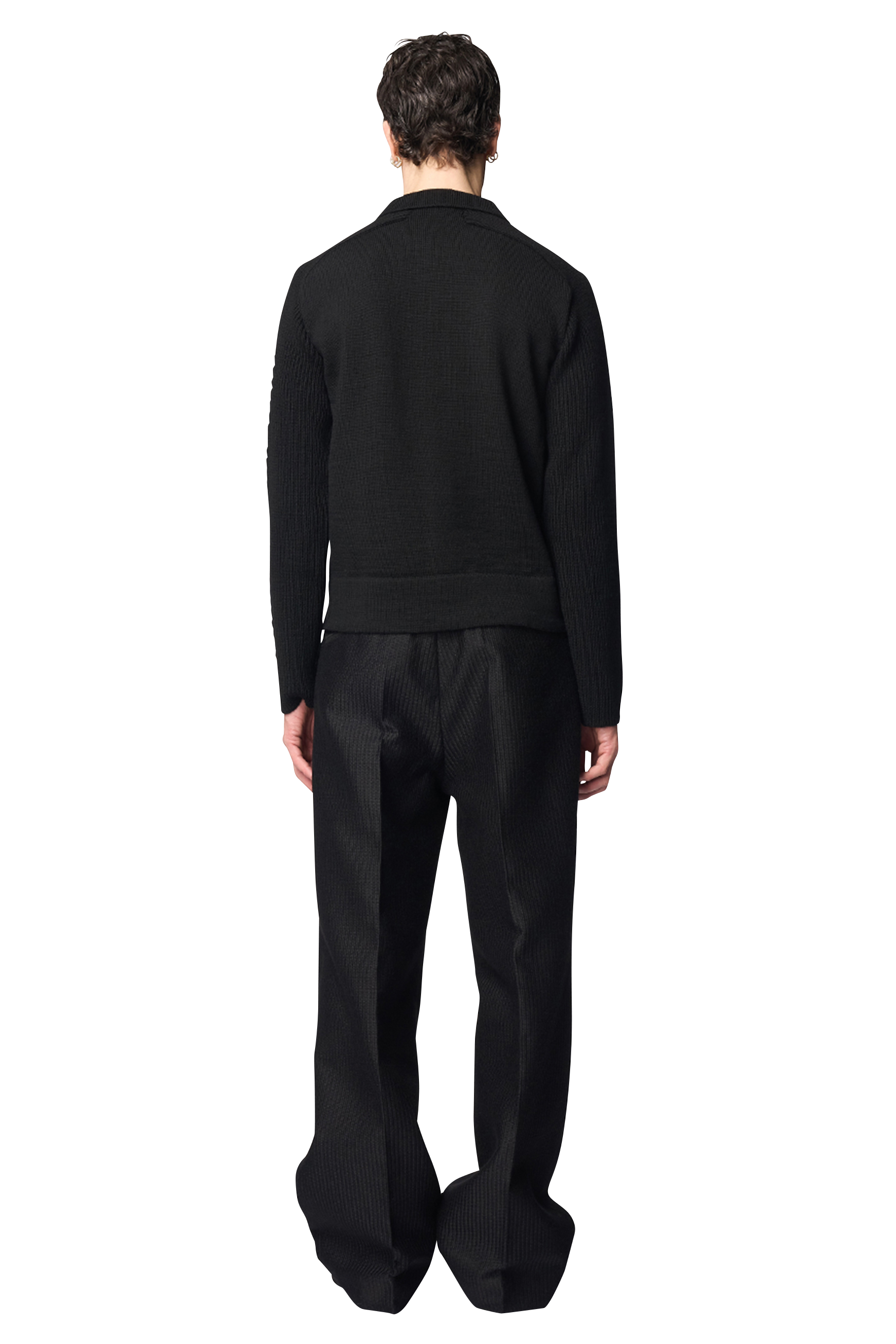 PAWSON TUCK TROUSERS / JACQUARD ALPACA WOOL
