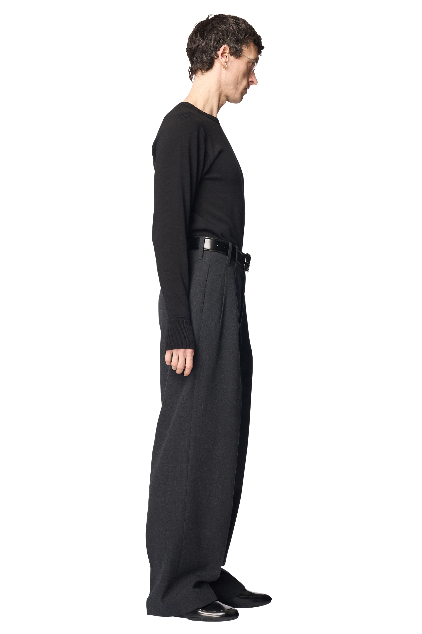 PAWSON TUCK TROUSERS / WOOL GABARDINE