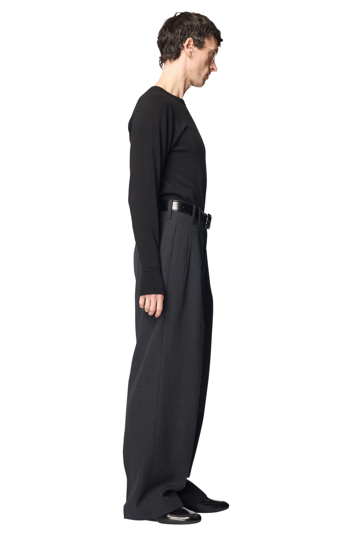 PAWSON TUCK TROUSERS / WOOL GABARDINE