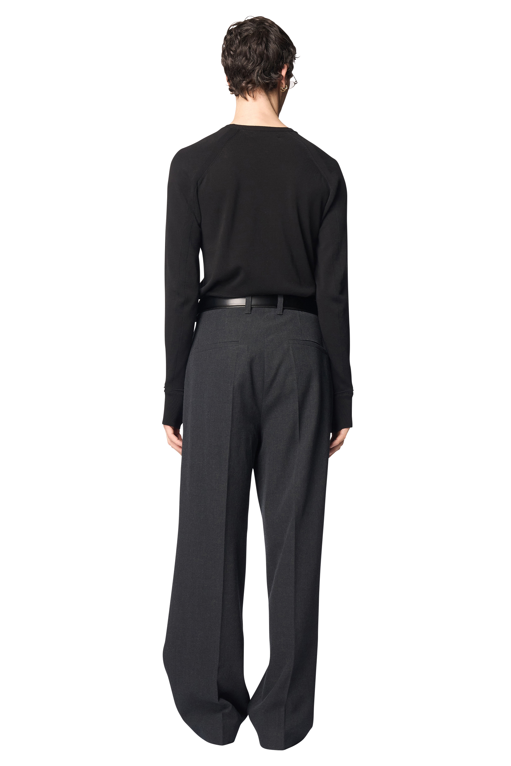 PAWSON TUCK TROUSERS / WOOL GABARDINE