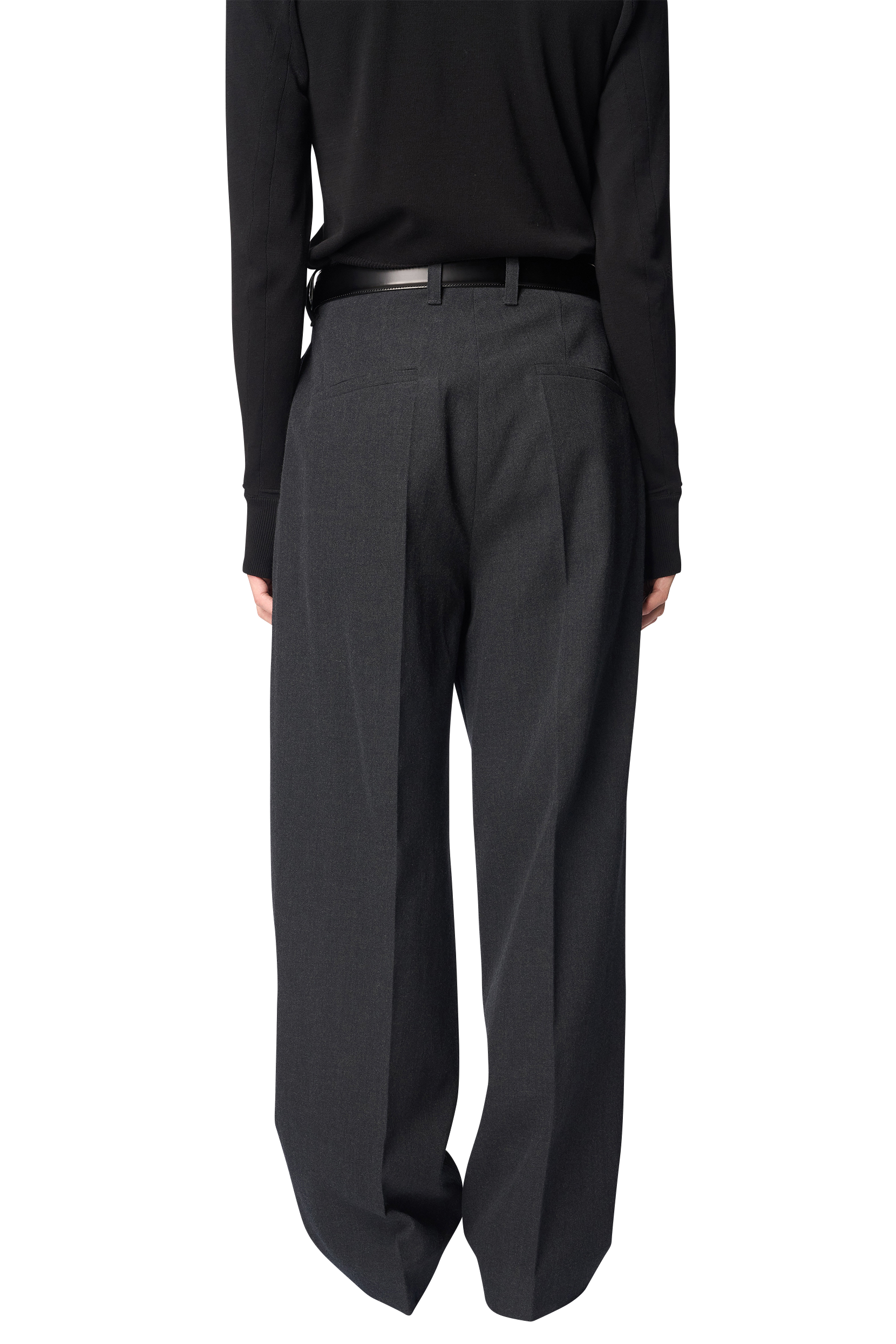 PAWSON TUCK TROUSERS / WOOL GABARDINE