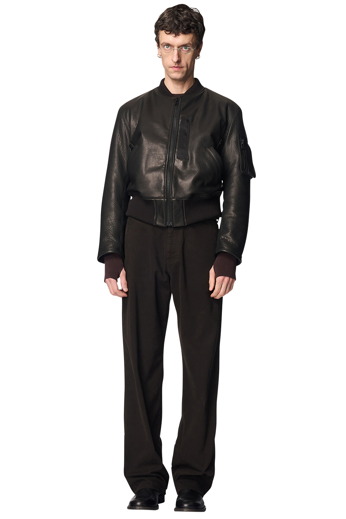 TORQUED FLIGHT JACKET / BUFFALO LEATHER