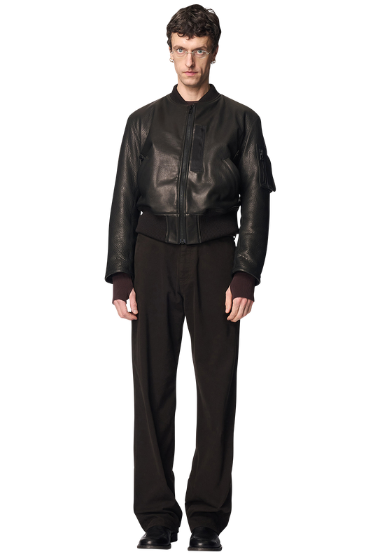 TORQUED FLIGHT JACKET / BUFFALO LEATHER